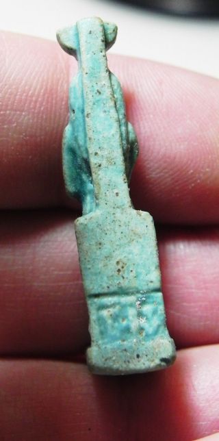 ZURQIEH - AS10029 - ANCIENT EGYPT.  FAIENCE AMULET OF ISIS.  600 - 300 B.  C 3