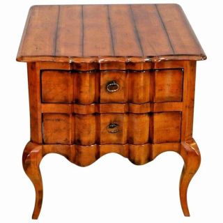 Century Furniture French Country Style Occasional Table End Table Two Drawers