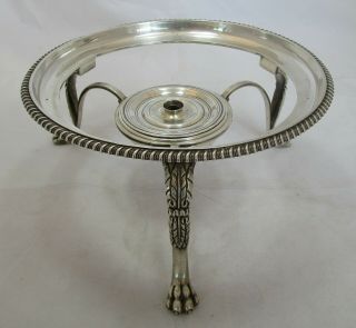 Antique Georgian Sterling Silver Dish Stand,  681 Grams,  Wm Burwash,  1814