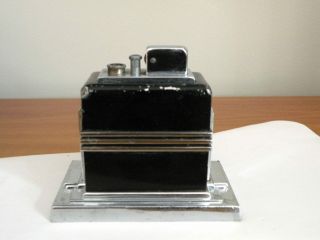 1936 RONSON ART DECO TOUCH TIP TABLE LIGHTER & CLOCK US PAT 1986754 4