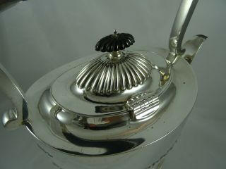 VINTAGE,  EDWARDIAN solid silver KETTLE ON STAND,  1903,  1114gm 4