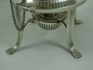 VINTAGE,  EDWARDIAN solid silver KETTLE ON STAND,  1903,  1114gm 5