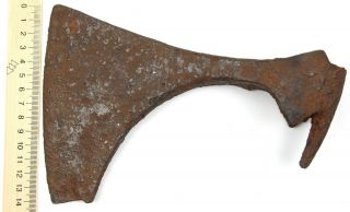 Ancient Rare Authentic Viking Kievan Rus King Size Iron Battle Axe 8 - 10 AD 6