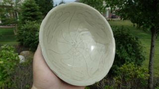 Chinese Porcelain Longquan Celadon Lobed Bowl Song Dynasty 12th C.  Authentic