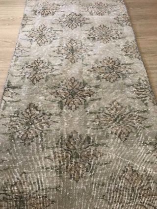 VINTAGE OUSHAK WOOL TURKISH HAND - KNOTTED RUNNER,  10 ' 3 