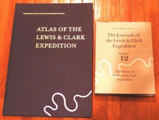 Vintage " Atlas Of The Lewis & Clark Expedition " 1999 2nd Edition Moulton Large