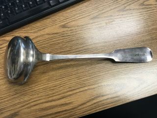 LARGE IMPERIAL RUSSIAN SILVER 84 LADLE 1889 - Antique 2