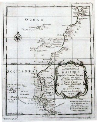 Antique Map,  Coste Occidentale D 