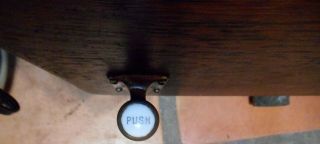 Antique Vintage Oak Toilet Tank with Lid Push Lever Copper Lined 7