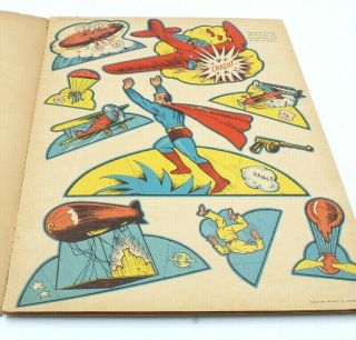COMPLETE 1940 SUPERMAN CUT - OUTS BOOK BY SAALFIELD PUBLISHING CO.  NO RES 5853 3