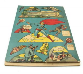 COMPLETE 1940 SUPERMAN CUT - OUTS BOOK BY SAALFIELD PUBLISHING CO.  NO RES 5853 6