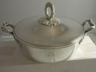 1840 Paris French Pair Silver Entree Dishes 2803 grams ESTO QUOD ESSE VIDERIS 4