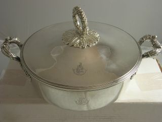 1840 Paris French Pair Silver Entree Dishes 2803 grams ESTO QUOD ESSE VIDERIS 5