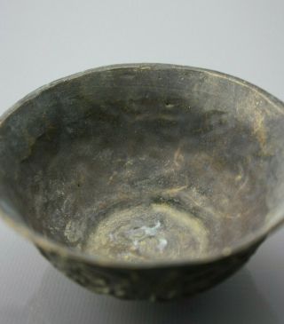 Chinese Bronze Ming Dynasty Dragon Bowl Cup 15th C Xuande Mark And Period 8