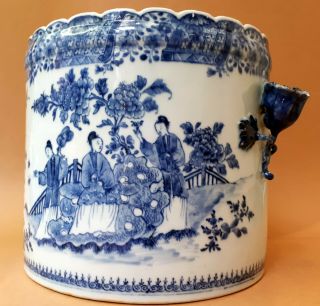 Antique Rare Chinese Porcelain Jardiniere - Qianlong 18th.  century 5