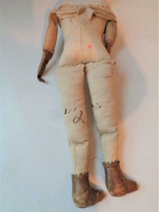 Antique 1800s HIGHLAND MARY Parian China Head Doll 17 