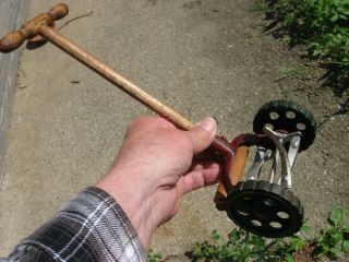 1920 ' s arcade cast iron push lawn mower rare 10