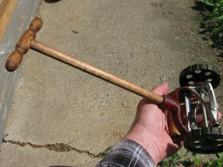 1920 ' s arcade cast iron push lawn mower rare 6