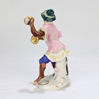 Vintage Aelteste Volkstedt German Porcelain Monkey Band Figurine - Tambourine PC 3