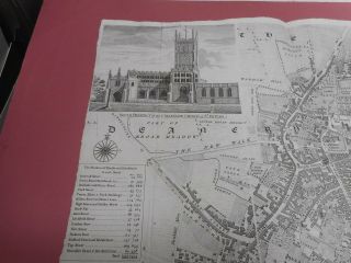 100 PLAN OF WOLVERHAMPTON MAP BY ISAAC TAYLOR C1780 VGC SCARCE 3