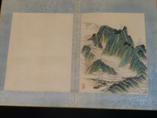 ANTIQUE CHINESE PAINTINGS IN ALBUM BOOK FINE ASIAN PAINTING ' S w/ CHOP MARK 6
