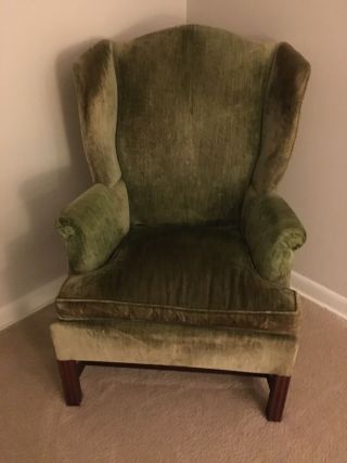 Wingback Chair Green