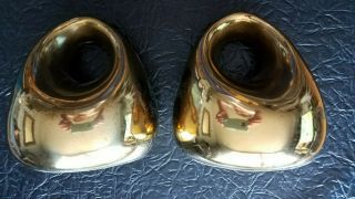 Ben Seibel Jenfred Ware Metal Brass Marked Bookends Mid Century 4