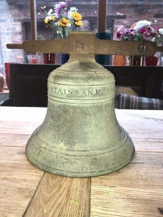 Antique Bronze Bell Mears And Stainbank 1872