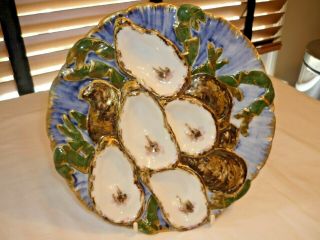 Limoges President Hayes Turkey Oyster Plate.  Very Rare