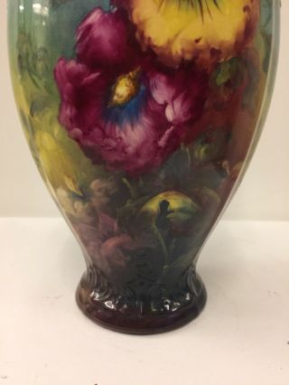Antique German Porcelain Royal Bonn Two Handled Floral Vase,  Circa 1900 3
