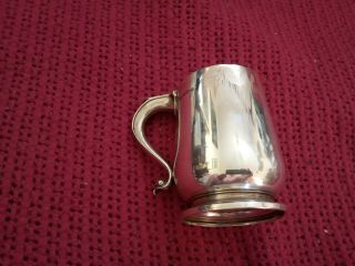 Solid Sterling Silver 1pint Mug Tankard 1936,  Birmingham 257 Gram