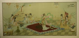 Cy80 Mid - Autumn Festival - Chinese Painting On Silk 48”x24”/44”x20”