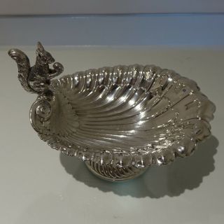 20th Century Antique Edwardian Epns Silver - Plate Squirrel Nut Dish Circa 1900