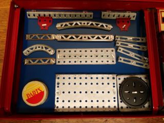 Vintage A.  C.  Gilbert Erector Set 6 1/2 All Electric 100 Complete 8 3