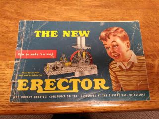 Vintage A.  C.  Gilbert Erector Set 6 1/2 All Electric 100 Complete 8 5