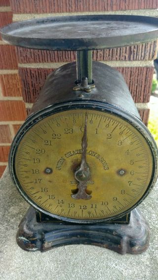 Antique John Chatillon & Sons Kitchen Scale (24 Lbs) 1892