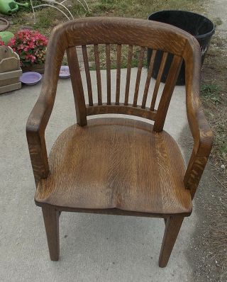 Solid Quartersawn Oak Courthouse Armchair / Chair (bm - Ac3)