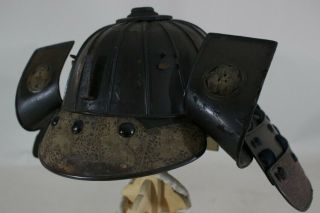 16 Ken Suji Kabuto (helmet) Of Yoroi (armor) : Edo : 14.  6 × 16.  1 × 9.  8 " 2.  49kg