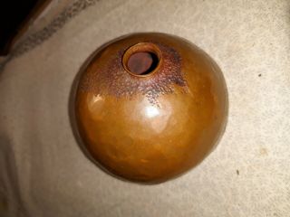VINTAGE Arts & Crafts Copper,  Hand - Hammered Vase 4