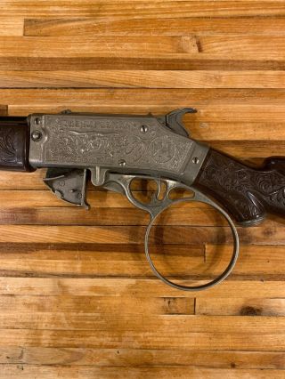 Vintage HUBLEY THE RIFLEMAN Flip Special Toy Cap Gun Rifle 5