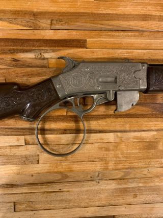 Vintage HUBLEY THE RIFLEMAN Flip Special Toy Cap Gun Rifle 9