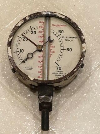 Jas.  P.  Marsh & Company Combined Altitude & Thermometer Ther - Alti - Meter
