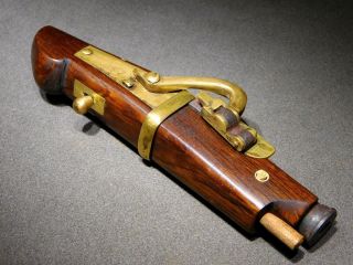 HINAWAJU TEPPO - NETSUKE Karakuri gimmicked Matchlock model Japanese Artwork 7