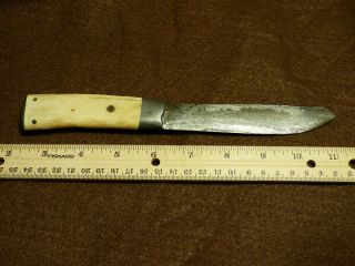 Fur Trade Era Trapper Trader Knife Great Plains Forged Blade Skinner 1840 2