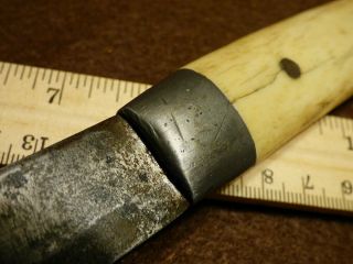 Fur Trade Era Trapper Trader Knife Great Plains Forged Blade Skinner 1840 5