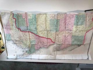 Antique Rare 1882 Silas Chapmans Sectional Map Wisconsin Silas Minnesota Cover 9