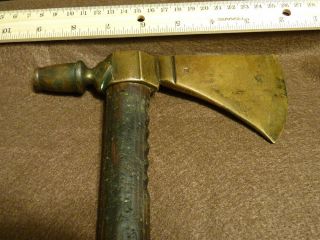1800 ' s Hudson ' s Bay Company Pipe Axe Tomahawk Brass Head HB Mark Awesome Haft 2