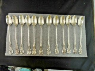 12 Sterling Silver Reed & Barton “francis I Ice Tea Spoons