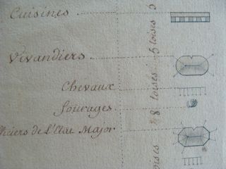 1780s ?? map / plan of Swiss Guards Barracks France - Pre - revolution 7