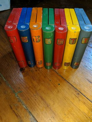 Antique Wooden Book Blocks Bookie Blox 1922 10